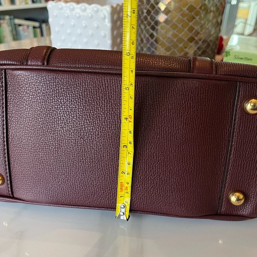 Burberry Dark Red Leather 2-way Bag - Picture 5 of 16